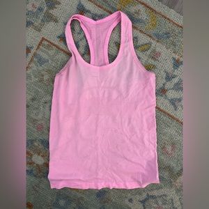 Pink Lululemon tank top